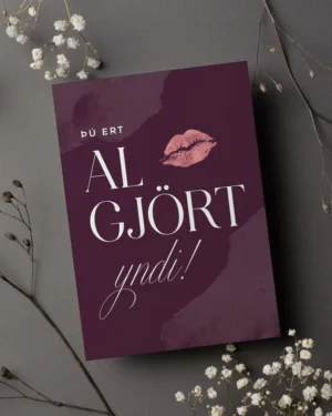 Tækifæriskort- Þú ert yndi!