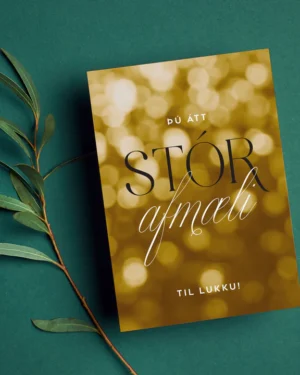 Tækifæriskort- Stórafmæli