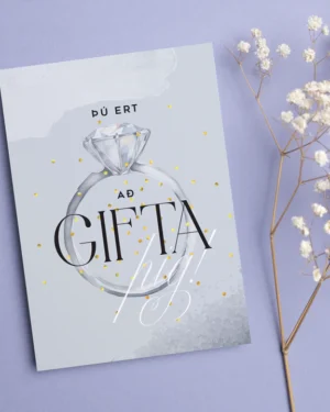 Tækifæriskort- Þú ert að gifta þig!