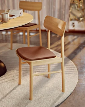 Soma borðstofustóll m. sessu, Eik