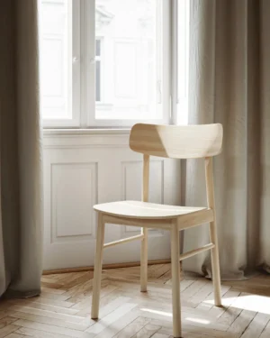 Soma borðstofustóll Hvíttuð eik