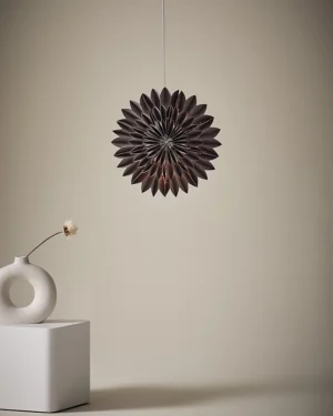 Capella Jólastjarna - Grá 44 cm (Vantar plasthringinn)