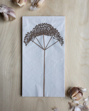 Servíettur - Björnloka Hvítar