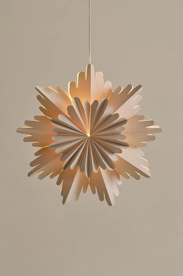 2f1- Alhena Jólastjarna - Beige 60 cm