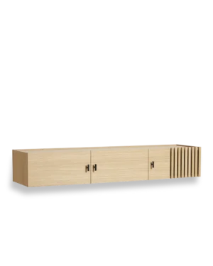 Array Skenkur (vegghengdur) - Hvíttuð eik 150 cm