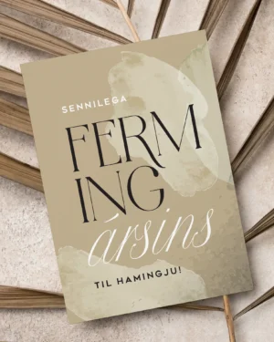 Tækifæriskort- Ferming ársins