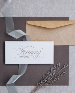 Tækifæriskort- Letterpress- Ferming ársins