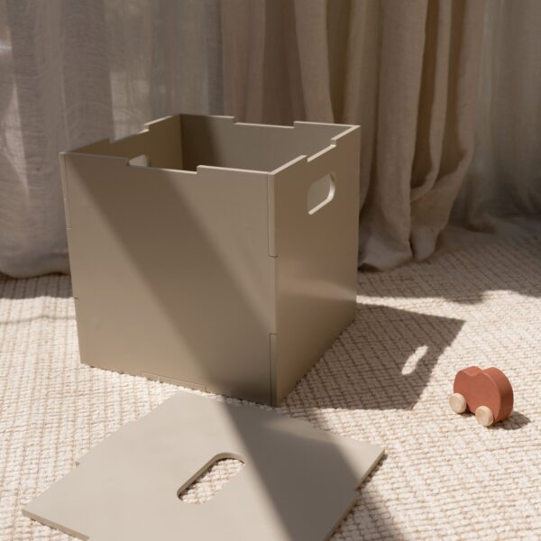 Cube Geymslukassi - Beige - Image 4