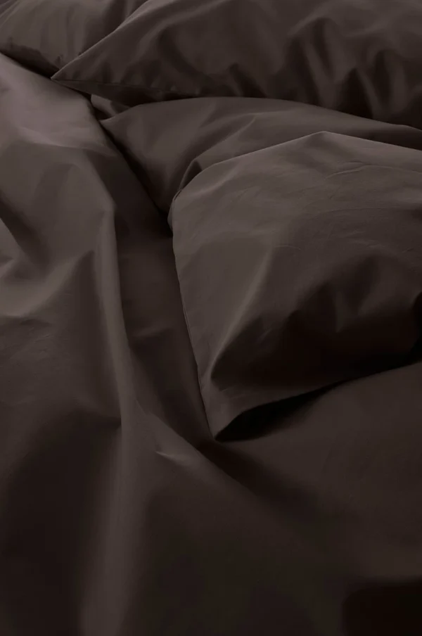 Zack Percale rúmföt, Brún - 150x210 cm - Image 3