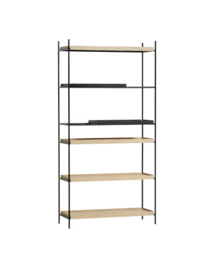 Tray hilla há, hvíttuð eik/ svört- Gerð 16