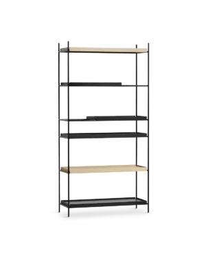 Tray hilla há, hvíttuð eik/svört- Gerð 11