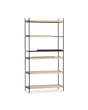 Tray hilla há, hvíttuð eik/svört- Gerð 14