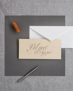 Tækifæriskort- Letterpress- Vel gert !