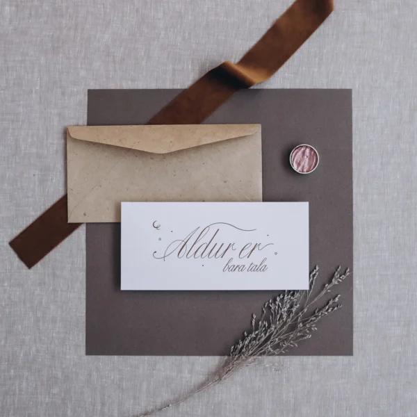 Tækifæriskort- Letterpress- Afmælis