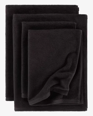 Darcy Handklæði, 50*70 cm - Svart