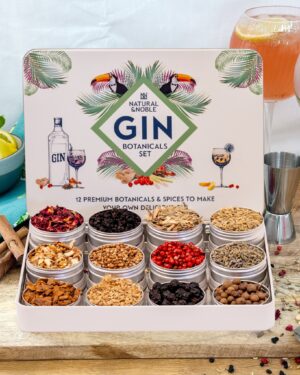 Krydd- og jurtainnrennslissett fyrir gin