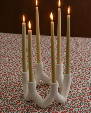 Lucia kertastjaki- Hvítur