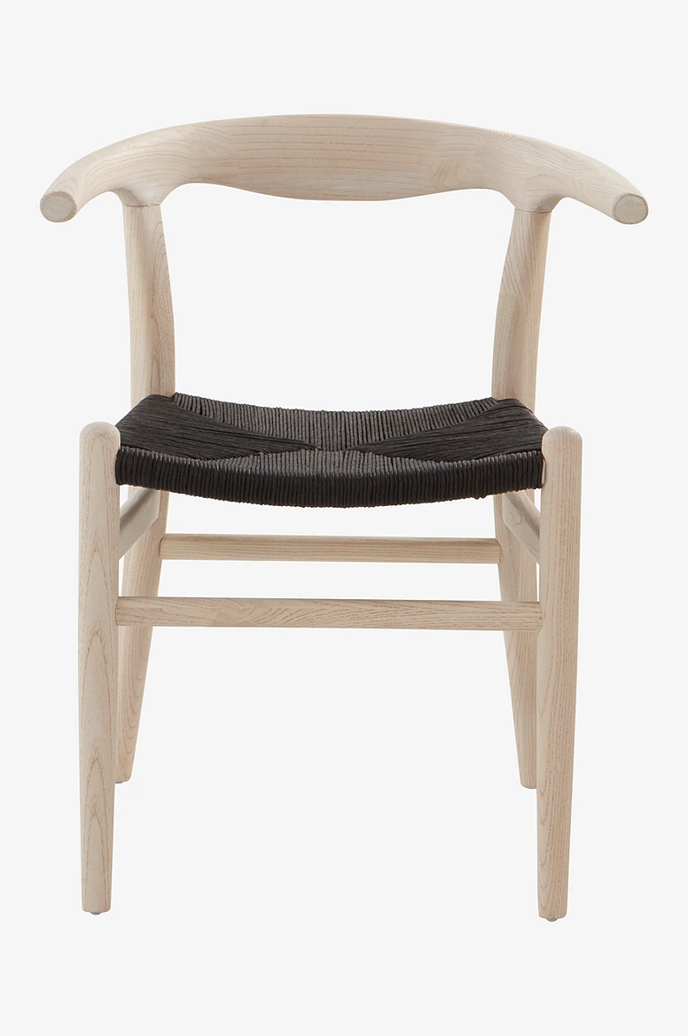 Nattavaara Stóll – Hvíttaður viður/ Svartur - Image 5