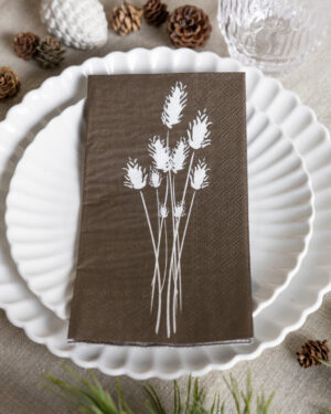 Servíettur - Vippa brúnar