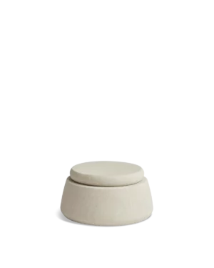 Serene lág krukka úr gráum sandsteini