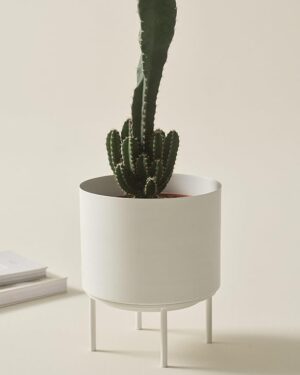 Monique blómapottur- Hvítur