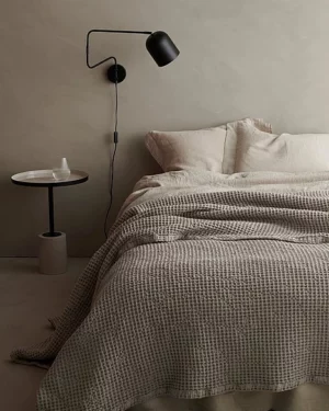 Lois Rúmteppi - 260x260 cm, Brúnbeige