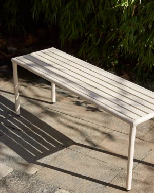 Menton bekkur, beige (110 cm)