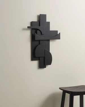 Pieces veggskraut, svart (Hæð 65 cm)