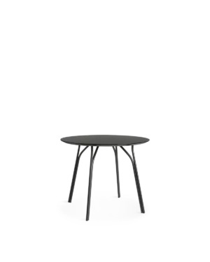 Tree borð Svart/svart 90 cm í þvermál