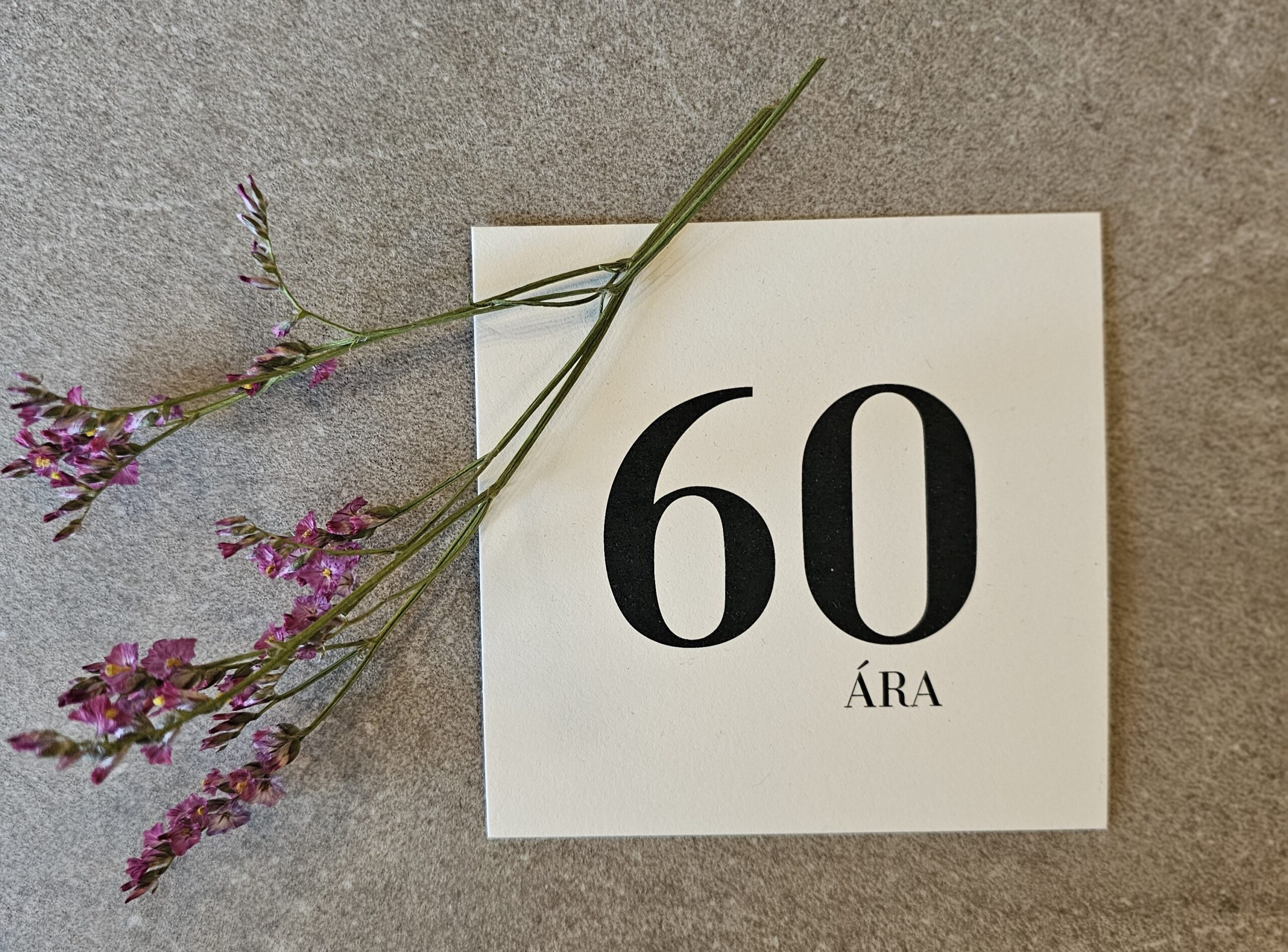 Tækifæriskort- 60 ára
