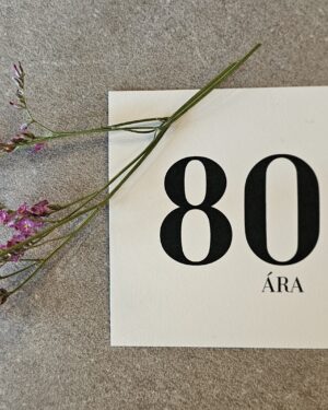 Tækifæriskort- 80 ára