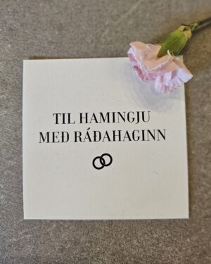 Tækifæriskort- Til hamingju með ráðahaginn