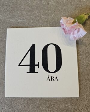 Tækifæriskort- 40 ára