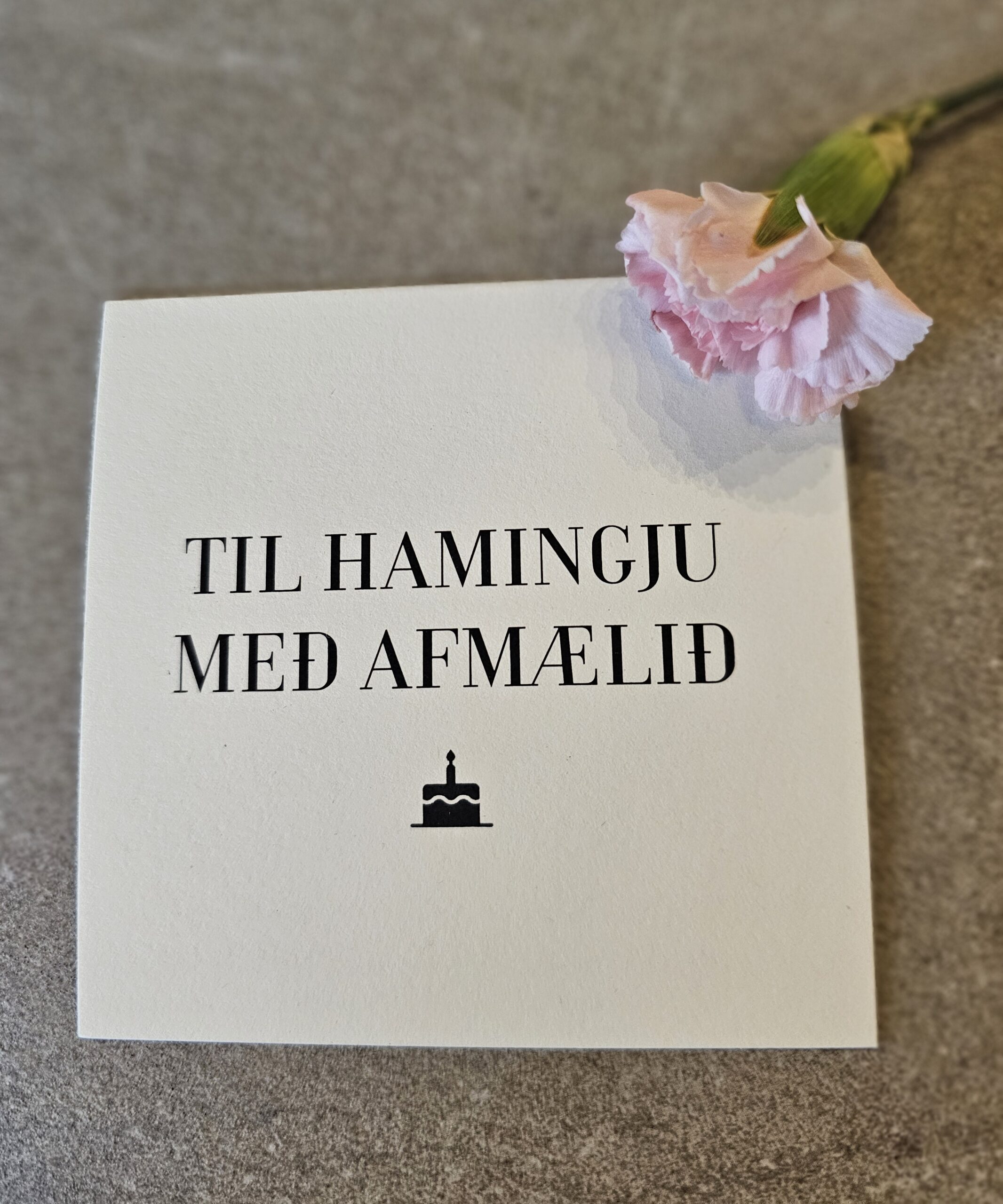 Tækifæriskort- Til hamingju með afmælið