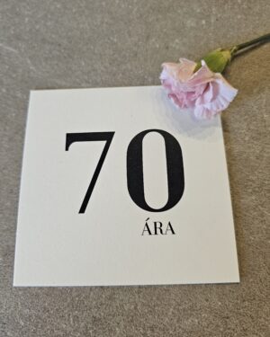 Tækifæriskort- 70 ára