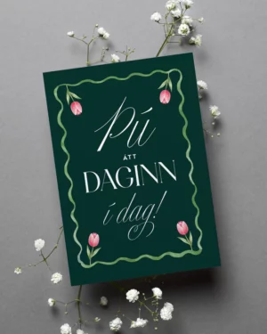 Tækifæriskort- Þú átt daginn í dag!