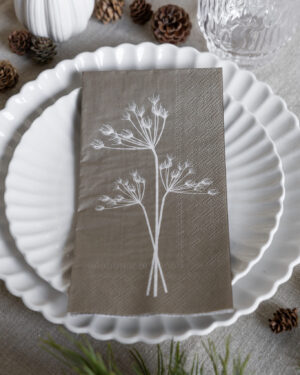 Servíettur - Kvistar, Beige